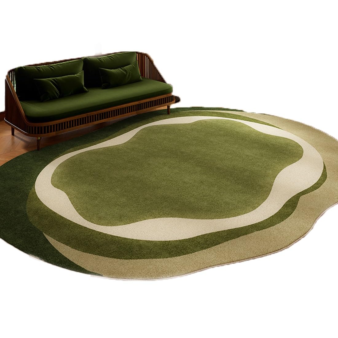 Tapis de bureau 140x200 cm isolant phonique en fausse laine verte