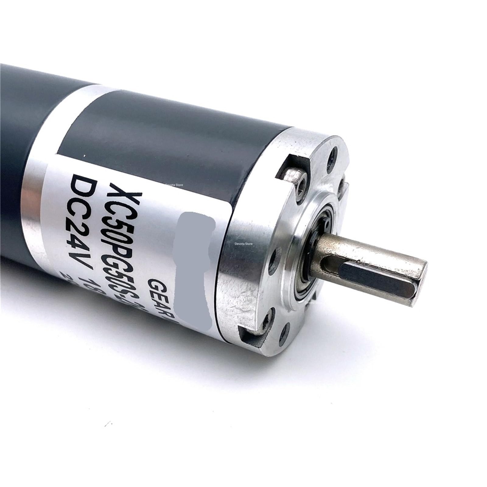 Motorreductor planetario de 50 mm CC, 12 V/24 V, con par de 70 W/100 W, imán Permanente, chavetero de Eje de 10 mm, 6 RPM-1300 RPM(12V,35rpm - i 139)