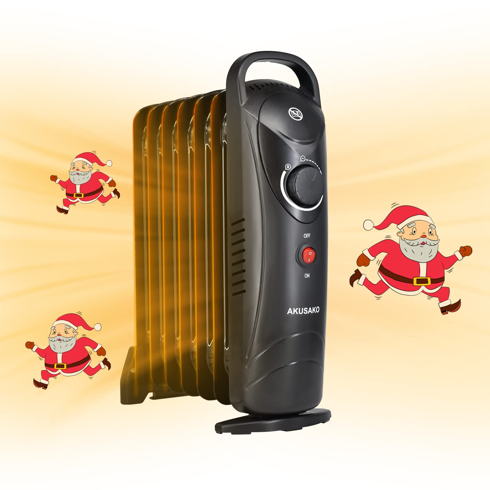 700 Watt Portable Oil Filled Heater AKUSAKO Oil Filled Radiator