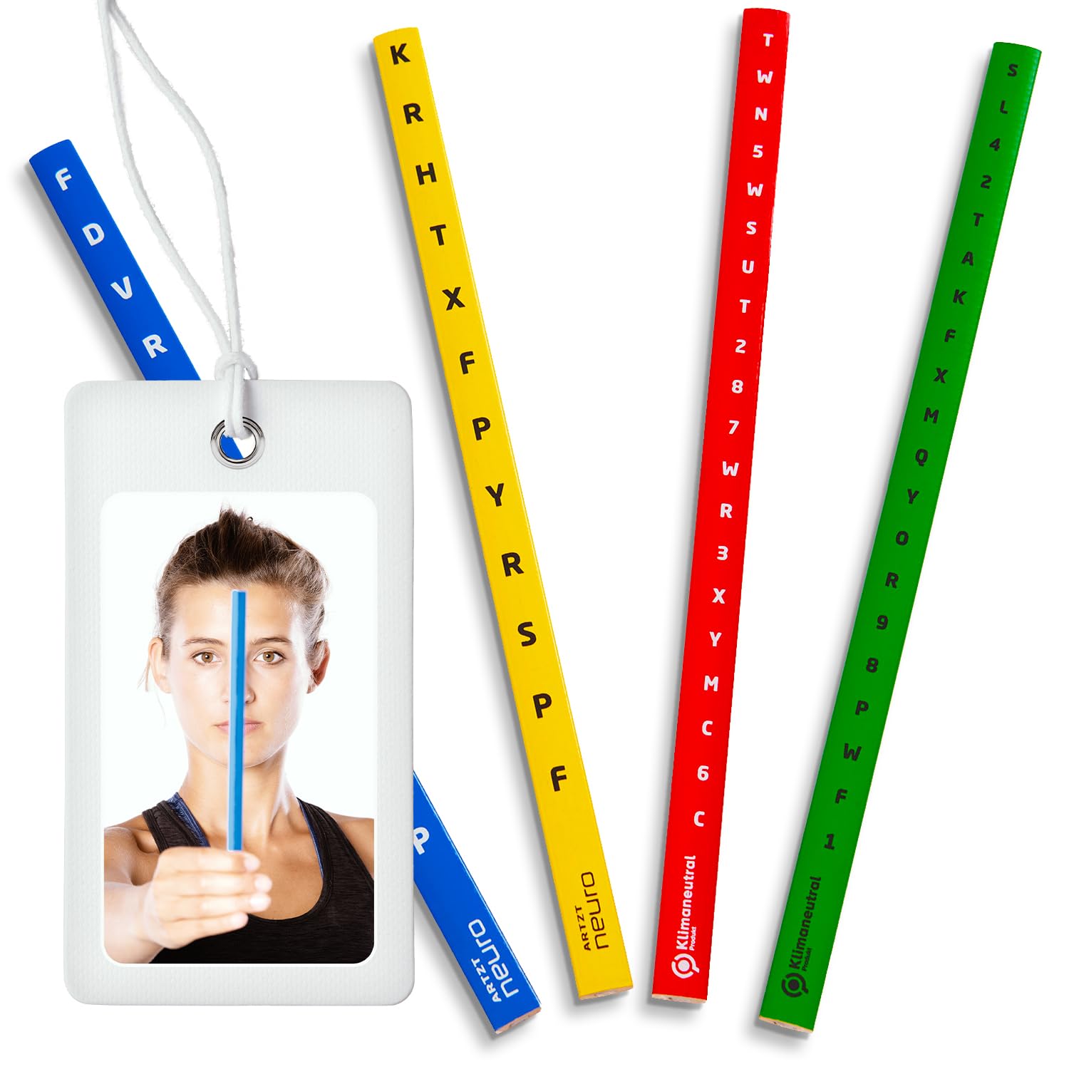 Set Allenamento Neuroatletico Training Visivo Sport Kit Allenamento Neuroatletica ARTZT Neuro - Migliora Visione E Riflessi - 6 Strumenti Con Istruzioni Set Brock String Training Vista E Riflessi ARTZT