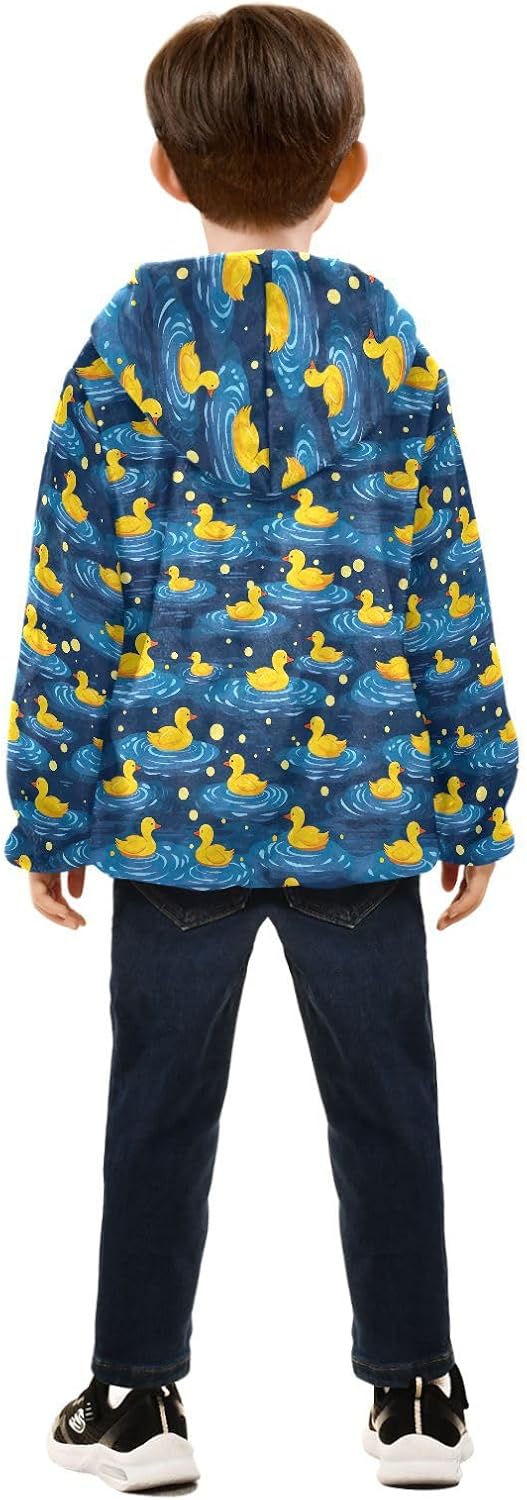 Boys Fleece Coat,Children's Zip-Up Hoodie Jacket,Baby Warm Fashion Outerwear 3-10T