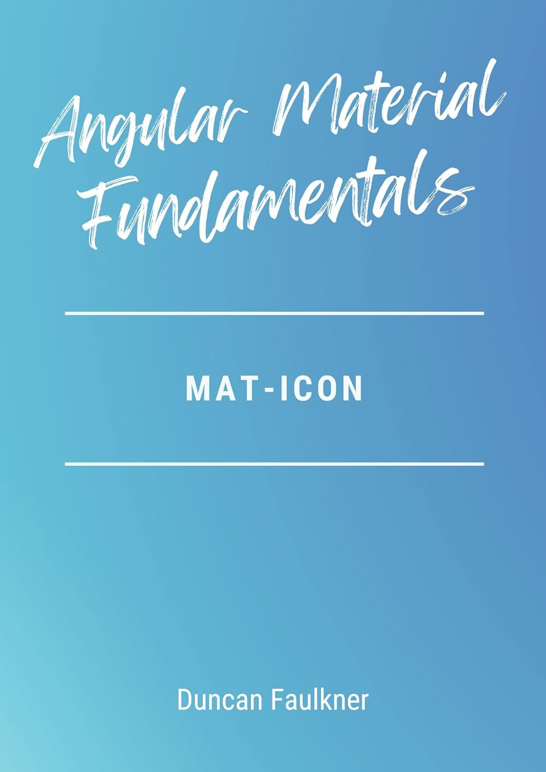 Angular Material Mat Icon (Angular Material Fundamentals series