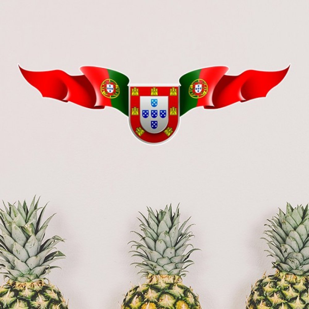 Etiquetas DIY de Portugal removibles para renovar paredes sin dañar