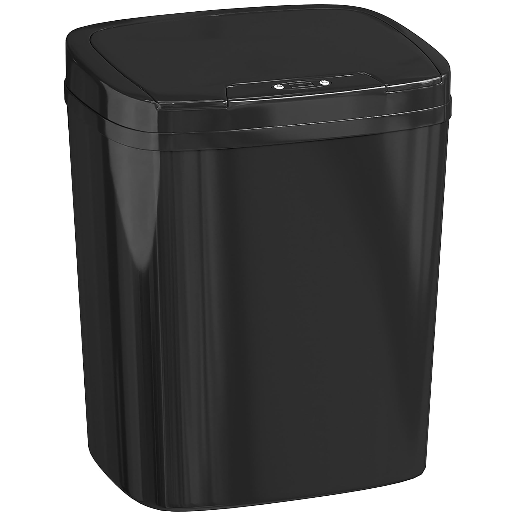 Homcom Unisex Black 15L Sensor Bin, Automatic Touchless Kitchen Bin, Battery Operated In