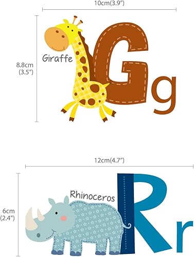 Miniatura 6 de DECOWALL DS4-8002 - Calcomanías de pared para niños, calcomanías de pared extraíbles para niños, guardería, dormitorio, sala de estar, decoración