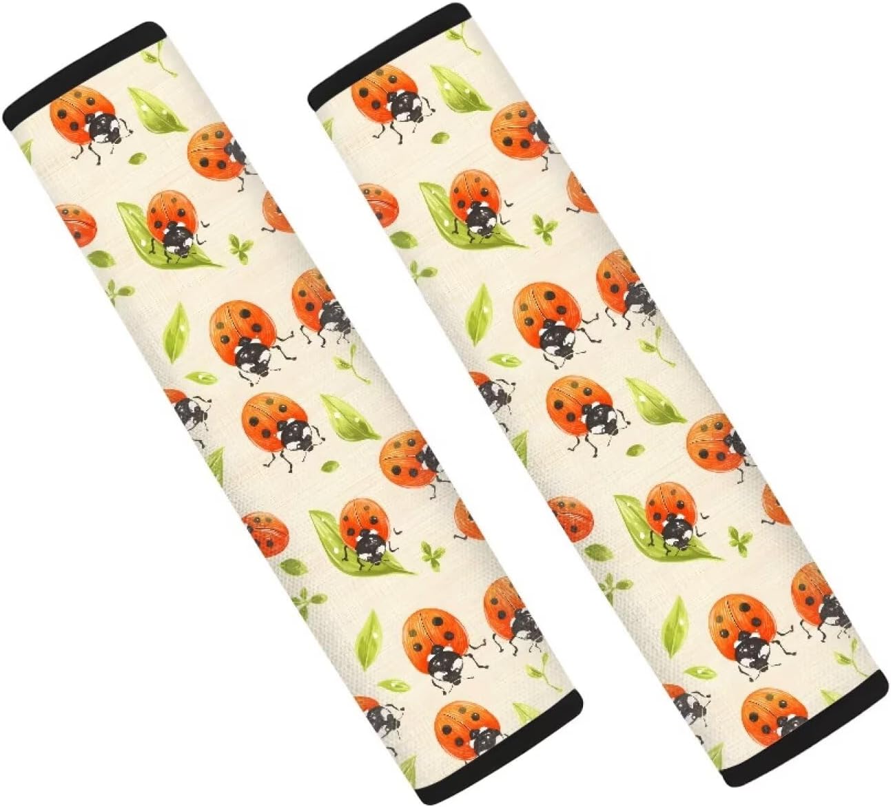 Cartoon Puppy Paw Painting Auto Seat Belt Cover 2 Pcs Set Cute Animal Dog Foot Print Interior Decoration Accessories Protector Cover Universal Fit Car Truck SUV, Pink