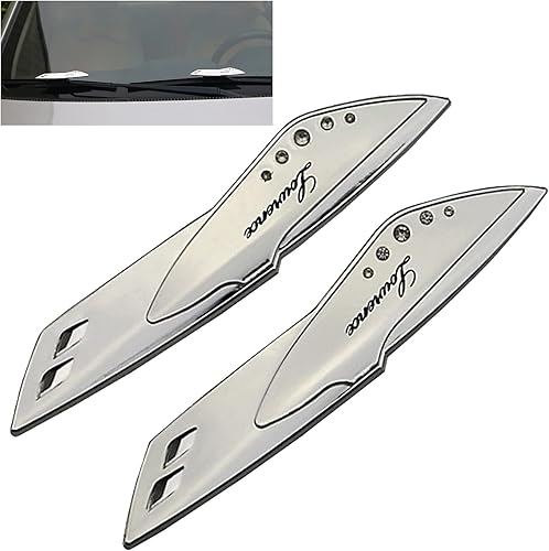 Miniatura 1 de jeseny 2 limpiaparabrisas de automóvil más almohadillas de presión limpiaparabrisas fijo más ala de decoración de astillas limpiaparabrisas de