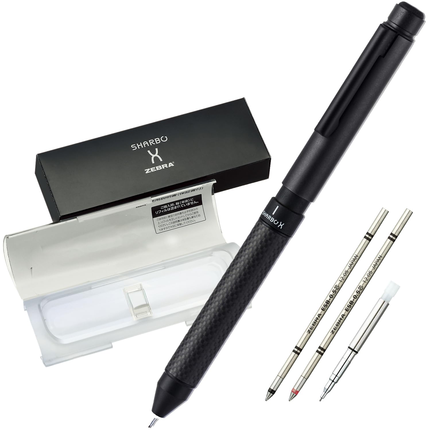 Amazon | ゼブラ 多機能ペン シャーボX CB8 オールブラック SB23-ALBK