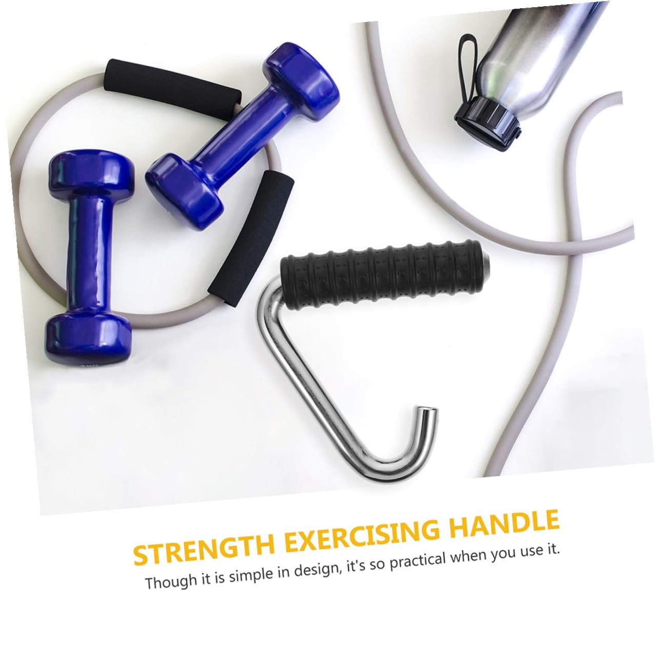 Yardwe Mango De Gancho Gimnasia Equipo Capacitación Maquinas Gym Material Gimnasio Grip Mango De Entrenamiento Muscular Mango De Entrenamiento De Fuerza Mango De Goma