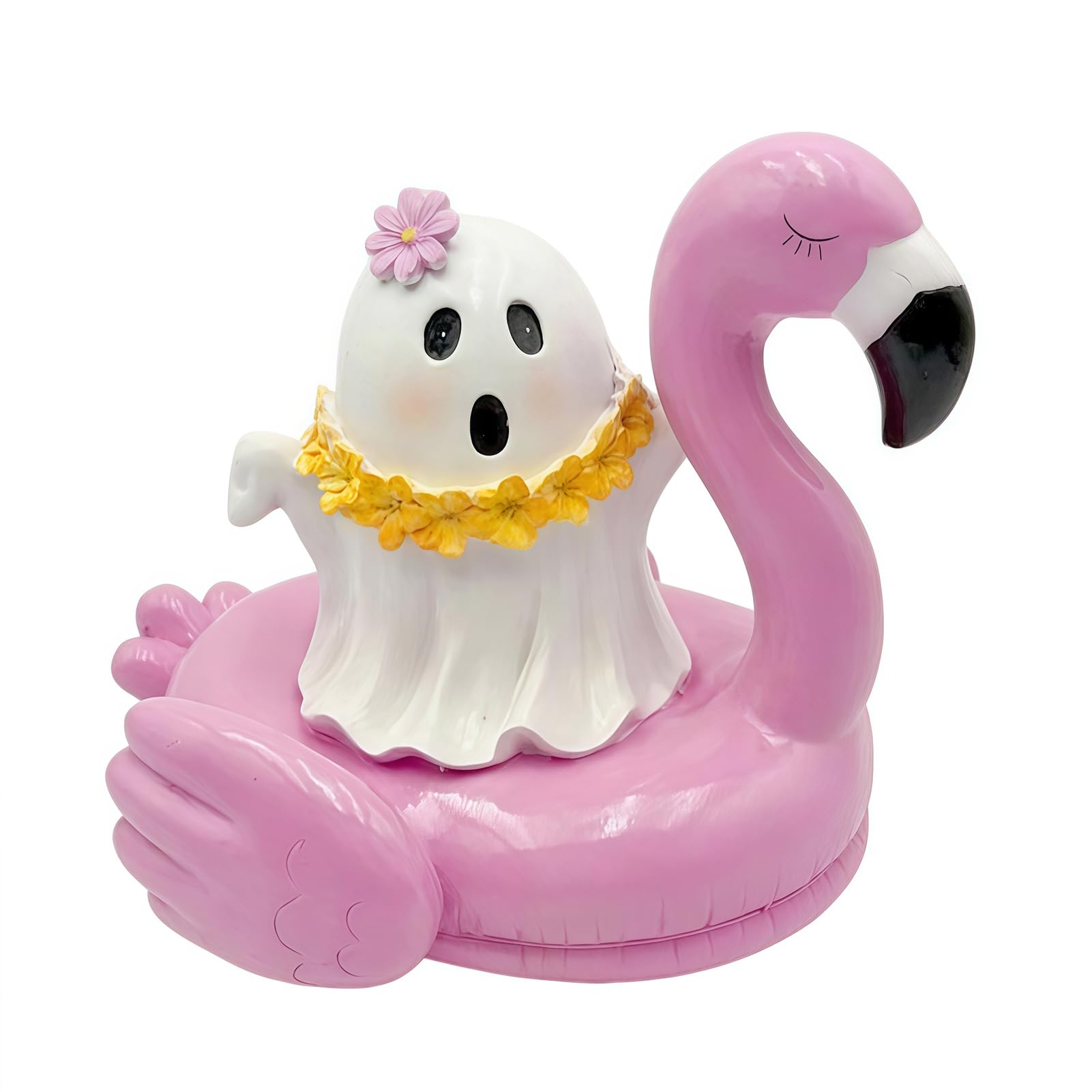 pidodou Summer Halloween Ghost Figurine Resin Cute Beach Decor