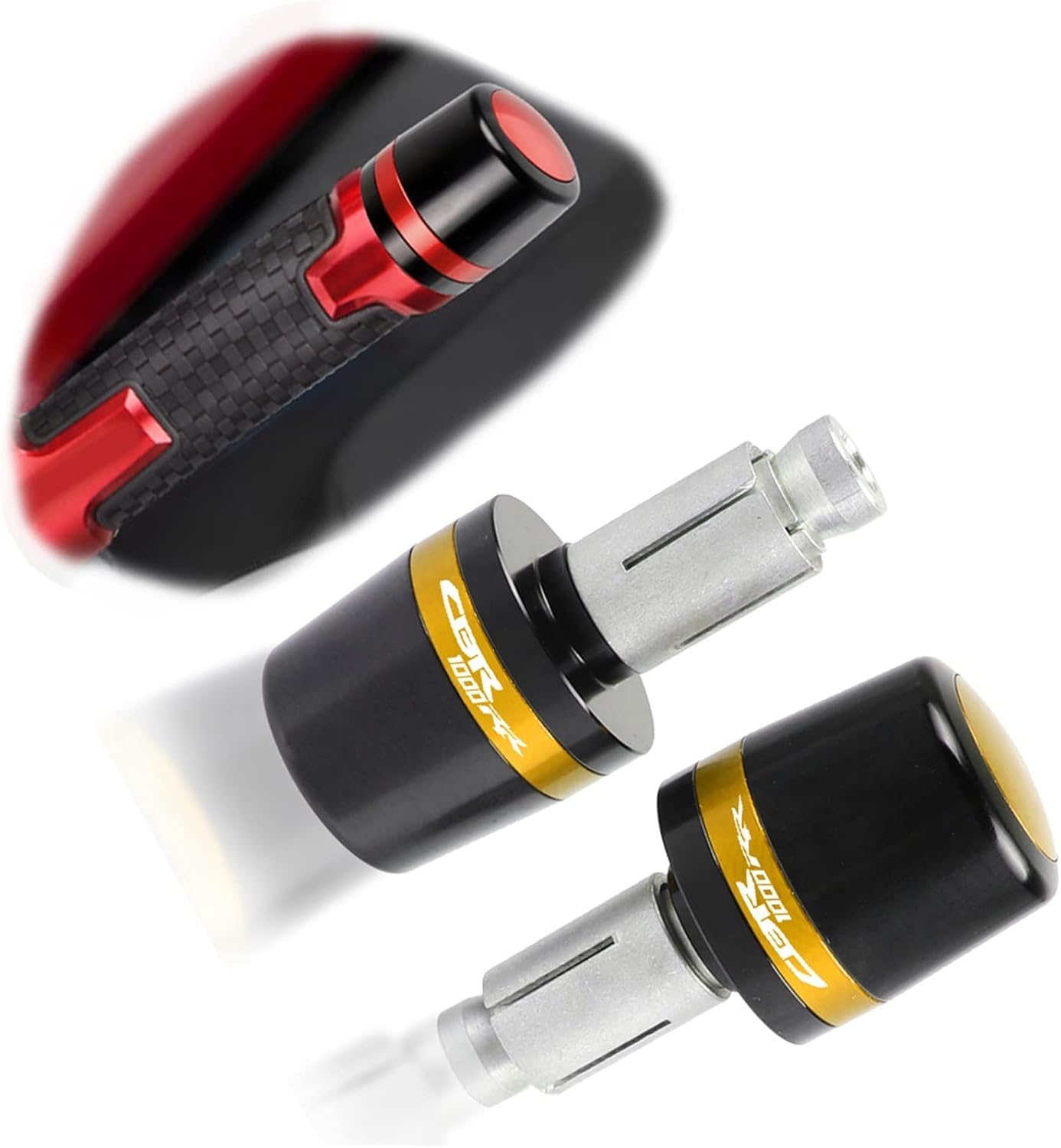 Counterweight for Honda CBR1000RR CBR 1000 RR 2020 2021 Motorcycle Handlebar Ends Grip Handles Hand Bar Grips Ends Part (Color : Red)