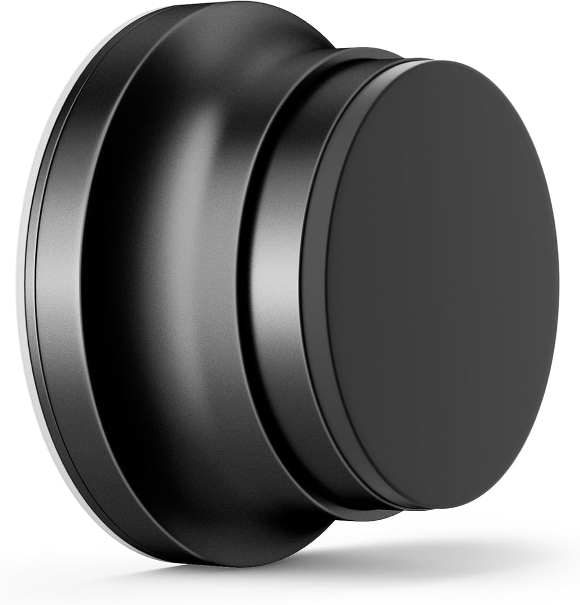 Door Stoppers for Wall, 1.65 in Door Knob Wall Protector, Black | Made of Silicone & Aluminum Alloy, Adhesive & Screw Mounting Door Bumper for Home & Office