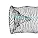 Akozon Premium Foldable Lobster, Crayfish, Crab and Shrimp Fishing Net Trap Cage - Ideal for All Types of Aquatic Fishing Enthusiasts (Diameter 25cm)