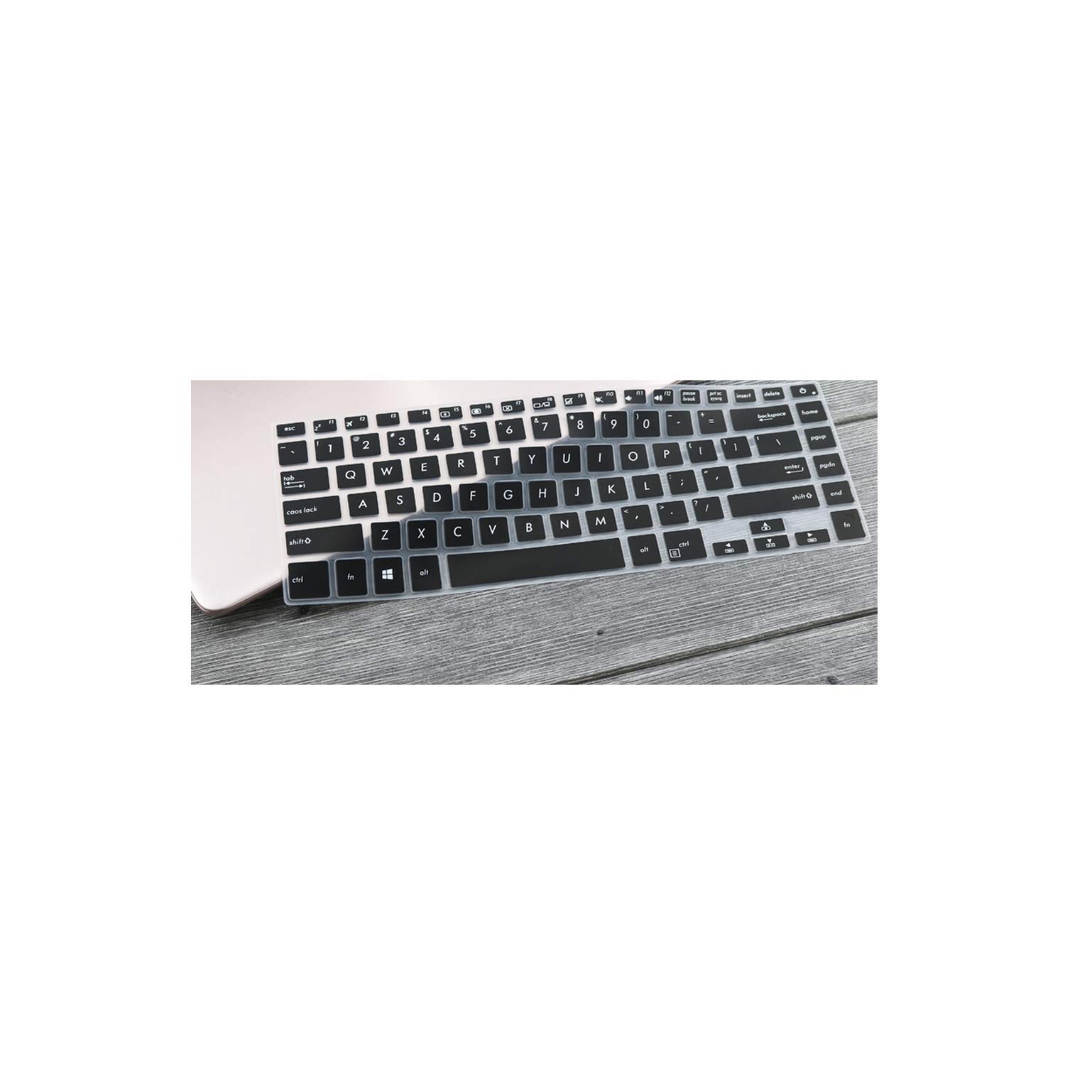 Saco Keyboard Protector Silicone Skin Cover for Asus VivoBook S15 S15UX530 S5100U S5100UA K505B X510UA K505BP9420 15 inch - Black (B089SV23RV) Amazon Price History, Amazon Price Tracker