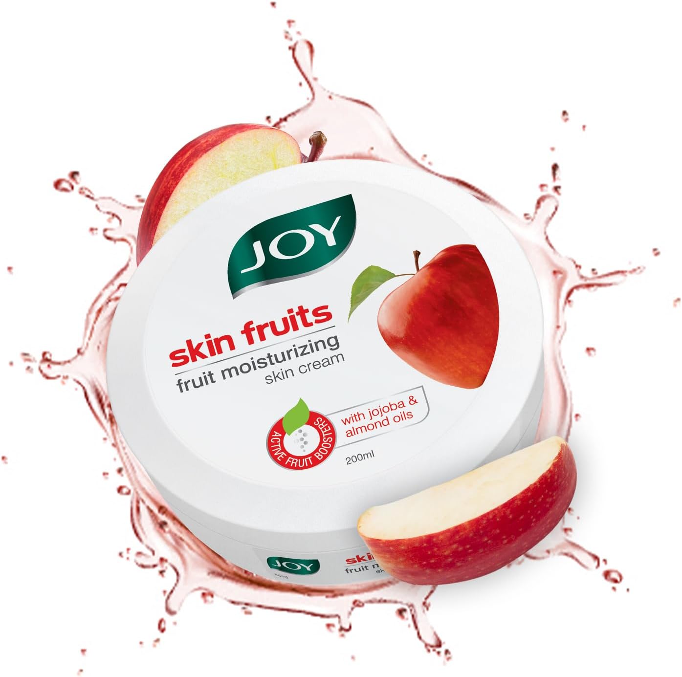 Skin Fruits Moisturizer for Dry Skin (200ml), Skin Cream for Winters, With Apple, Jojoba & Almond Oil | Quick Absorbing & Non Sticky Moisturizer for Face, Hands & Body | For Healthy and Soft Skin
