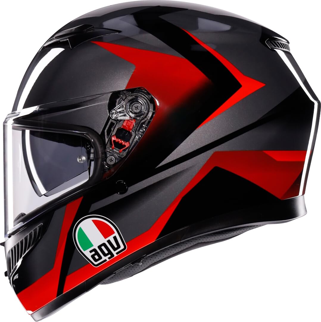 AGV K3 E2206 MPLK STRIGA BLACK/GREY/RED M