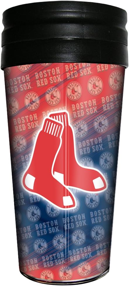 MLB Boston Red Sox 3D Metallic Thermal Mug, 16-ounce