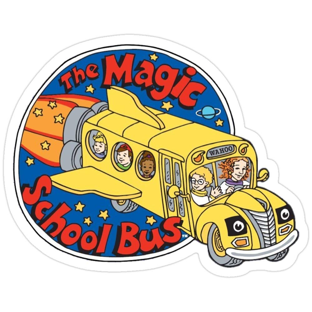 Magic School Bus Logo Stickers (3 Pcs/Pack)