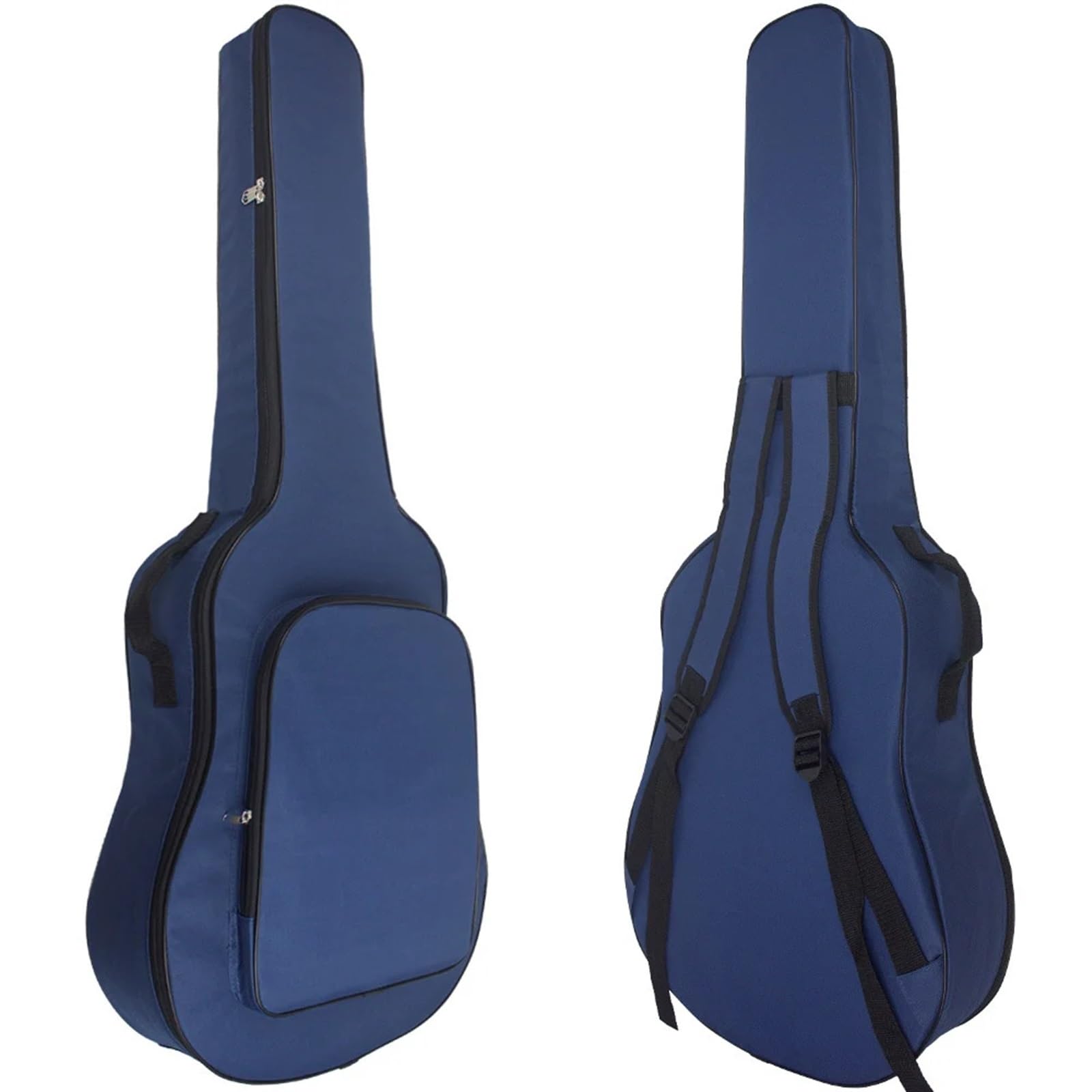 Funda para Guitarra Estuche for Guitarra clásica, Doble Correa for el Hombro, Mochila for acústica, Funda Suave de algodón Grueso(40-41Inch Blue)
