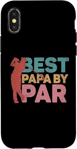iPhone XXS Best Papa By Par Fathers Day Golf Player Case