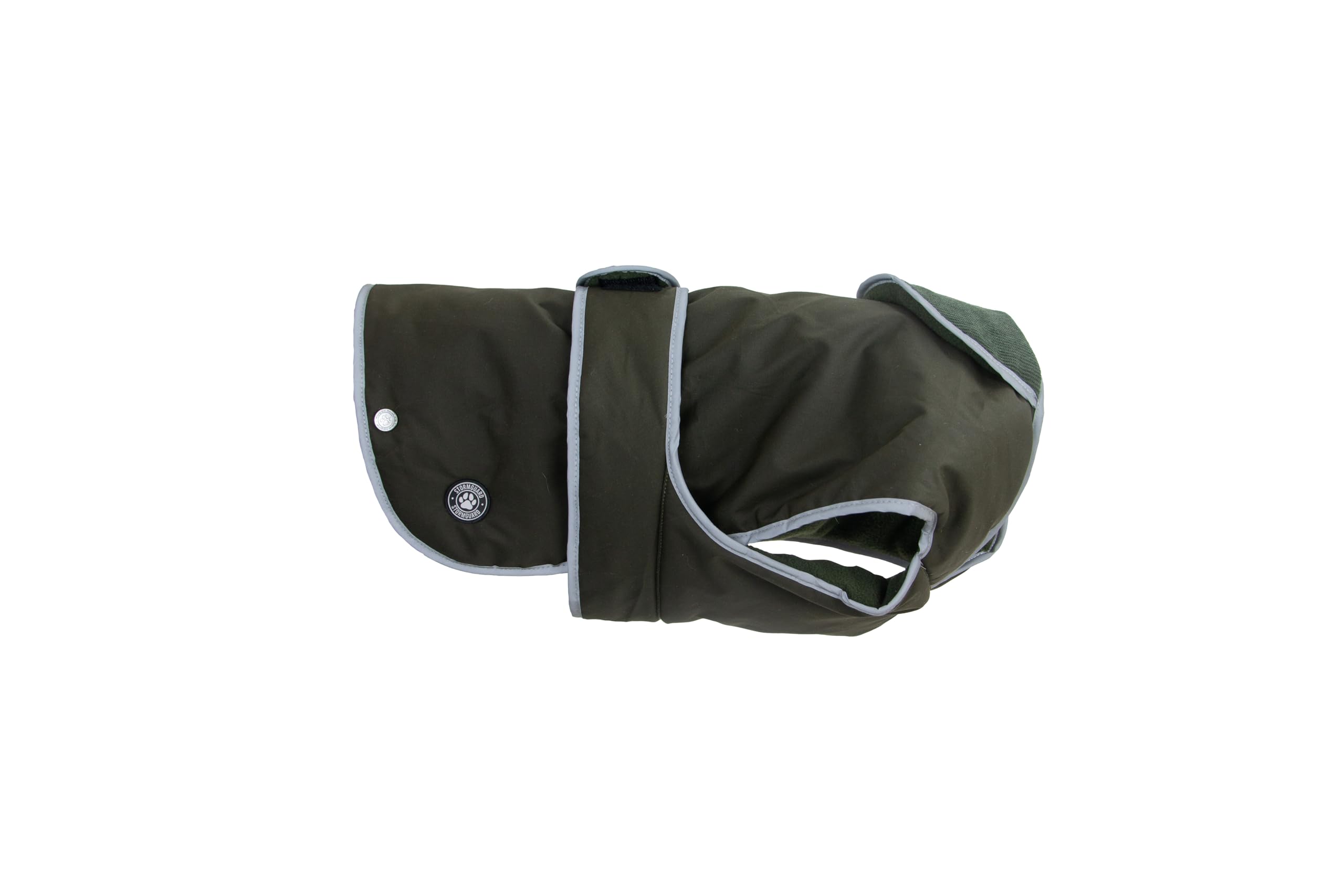Ancol Heritage Wax Cotton Dog Coat, Waterproof Fleece Lined Pet Jacket with Chest Protector and Elastic Neck - Image 2