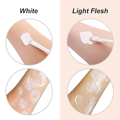 Miniatura 3 de Kit de maquillaje SFX de látex líquido, líquido de látex de 2.1 onzas con gel de sangre falsa coagulada, sangre para chorros y esponja de punteado,