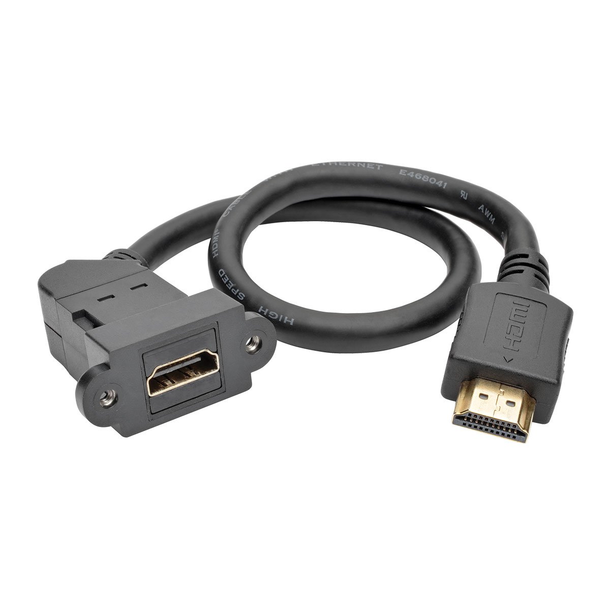 Amazon.com: TRIPP LITE P162-001-KPA-BK 1' High-Speed HDMI with