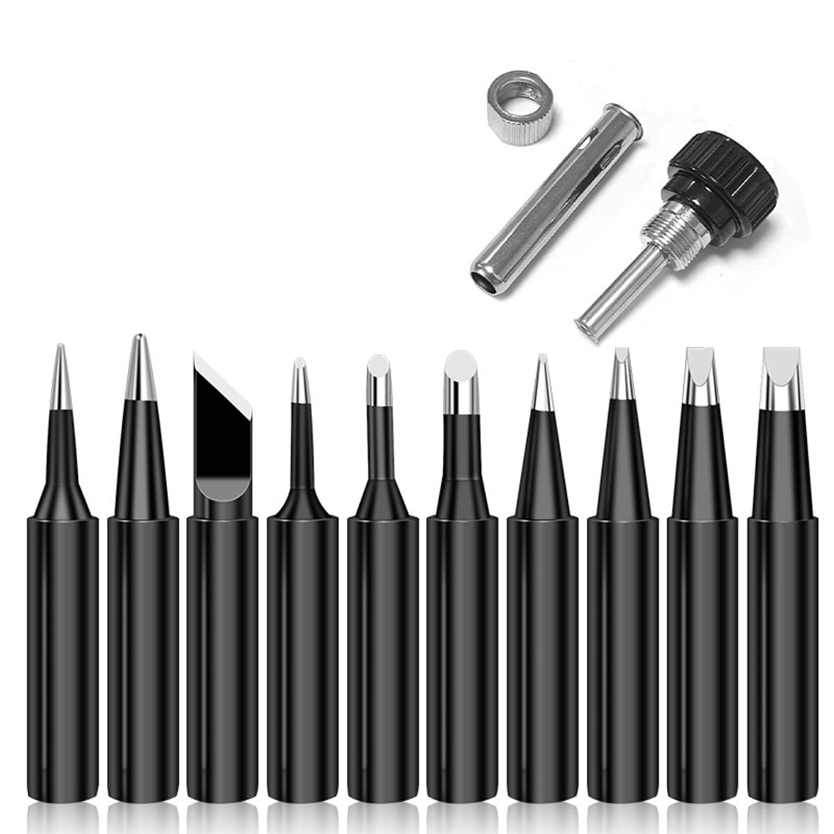 Serplex® 10Pcs Soldering Iron Tips Kit with Retaining Sleeve Universal Soldering Iron Tips for Hakko Soldering Station Tool 900M 936 60W /80W Welding Head Solder Tips Replacement Accessories Tools (B0D72WTJQ1) Amazon Price History, Amazon Price Tracker