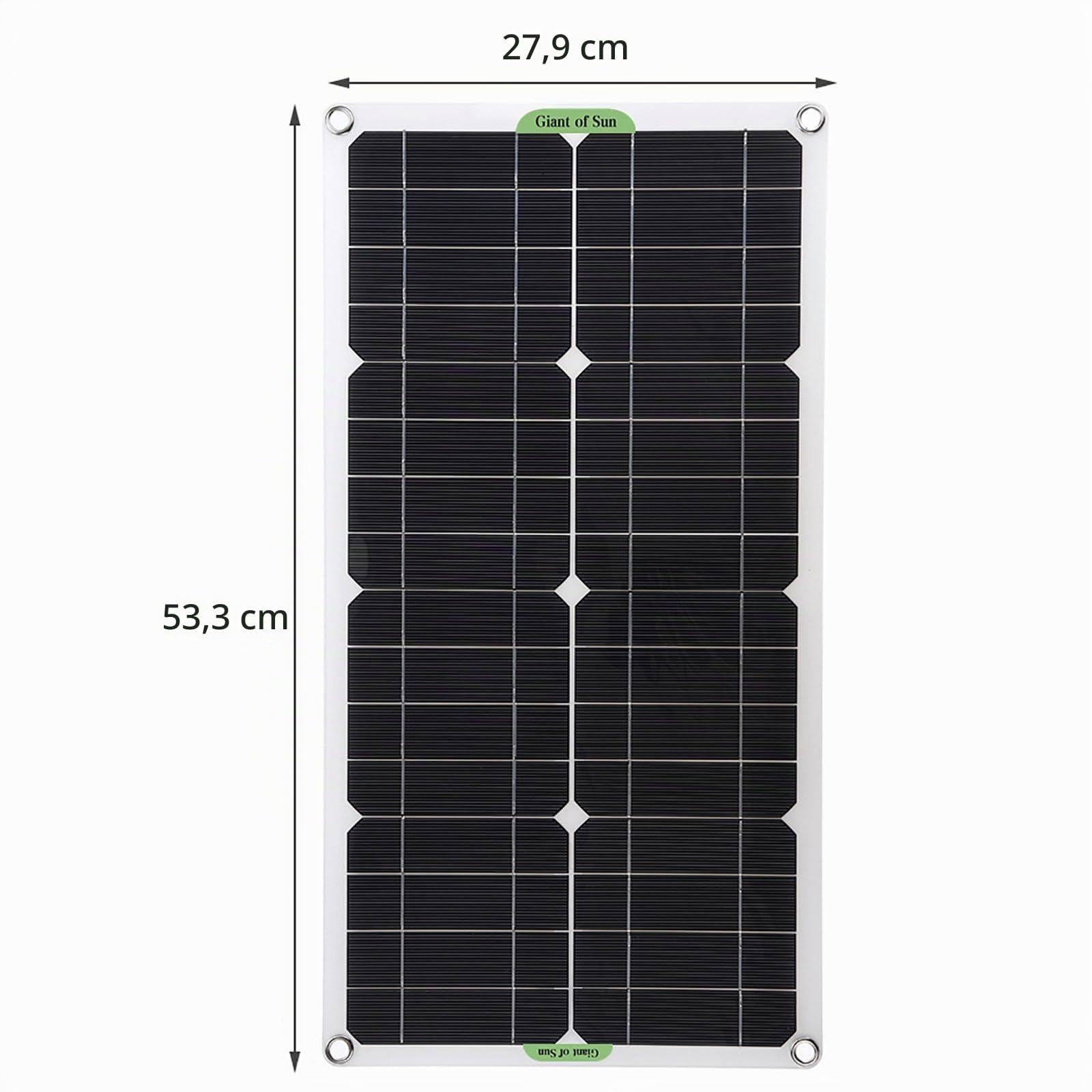 Pannello Solare Monocristallino Portatile da 250w 500w con Controller 10a/20a/30a, Doppia USB, può Essere Utilizzato per La Ricarica della Batteria 12v/24v,500W-30Acontroller