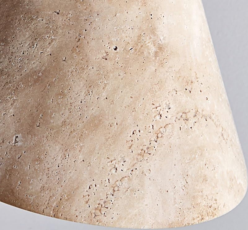 Generico Luce sospesa, Decorazione domestica in noce Piccole lampade Design creativo Ristorante in pietra Negozio di abbigliamento Lampada a sospensione a led(Wood Black)