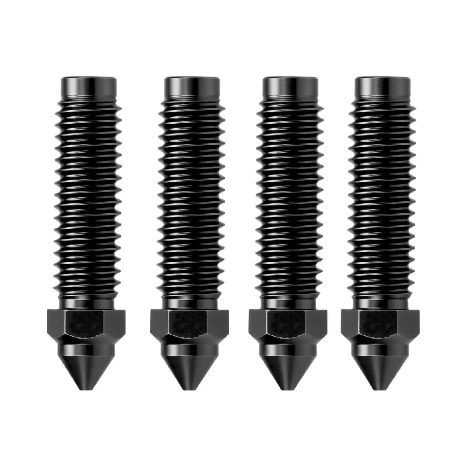 1 pcs Düse Bimetall gehärtet 0.2/0.4/0.6/0.8mm Messing Hotend | für 3D-Drucker; Typ: Düse(0.2mm; 4PCS Hardened Nozzle)