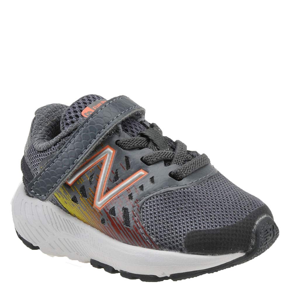 New Balance Kid's 888 V2 Lace-up Running Shoe, Black/Grey, 2 Wide Infant