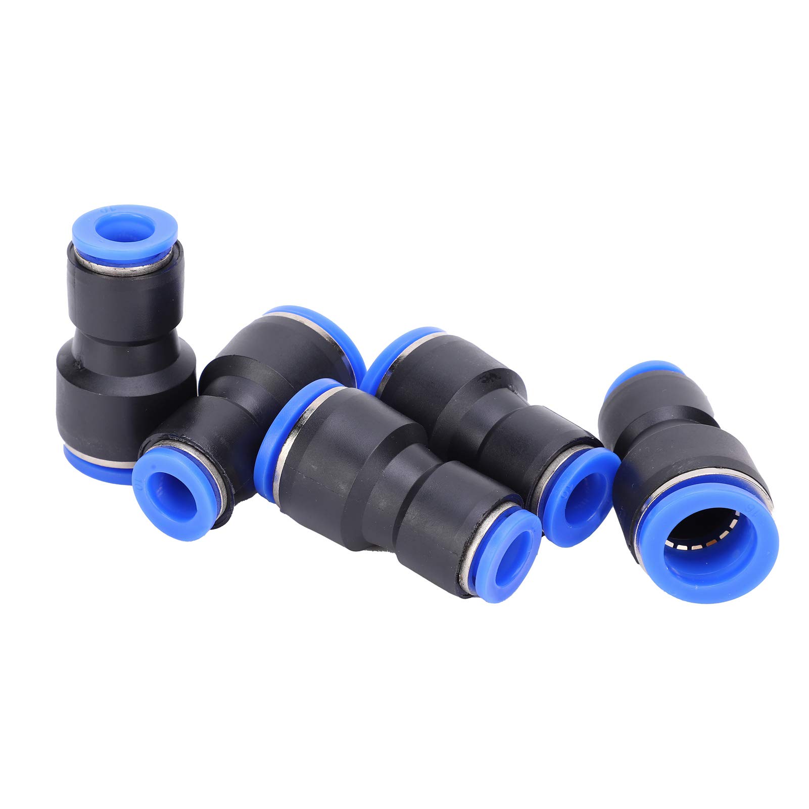 50pcs 2 vías Presentación rápida en el conector de ajuste de aire neumático Material PBT para la manguera de tubo PU Juntas de tubería de agua PG16 10