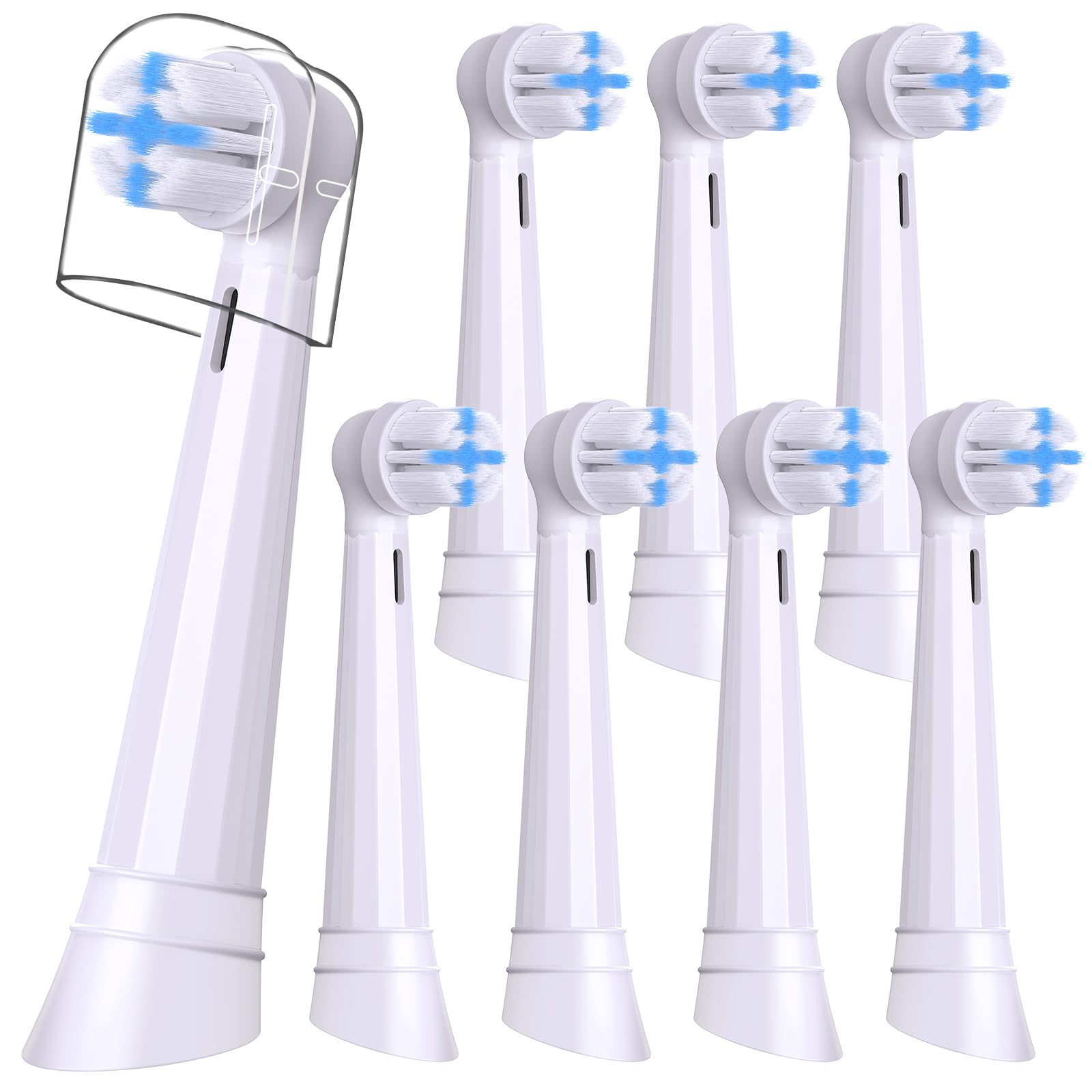 Replacement Heads Compatible with Oral B iO 3 4 5 6 7 8 9 10 Series Electric Toothbrush,Toothbrush Heads Compatible with Braun Oral B iO Replacement Heads with Medium Bristles,White
