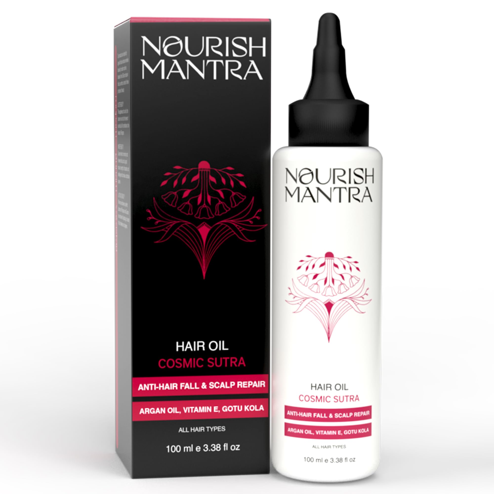 Nourish Mantra Cosmic Sutra Hair Oil for Hair Growth & Hair Fall Control – 73% Olive Oil Ayurvedic Herbal Blend with Bhringraj, Amla, Moringa, Coconut & Argan – 100ml-image-31