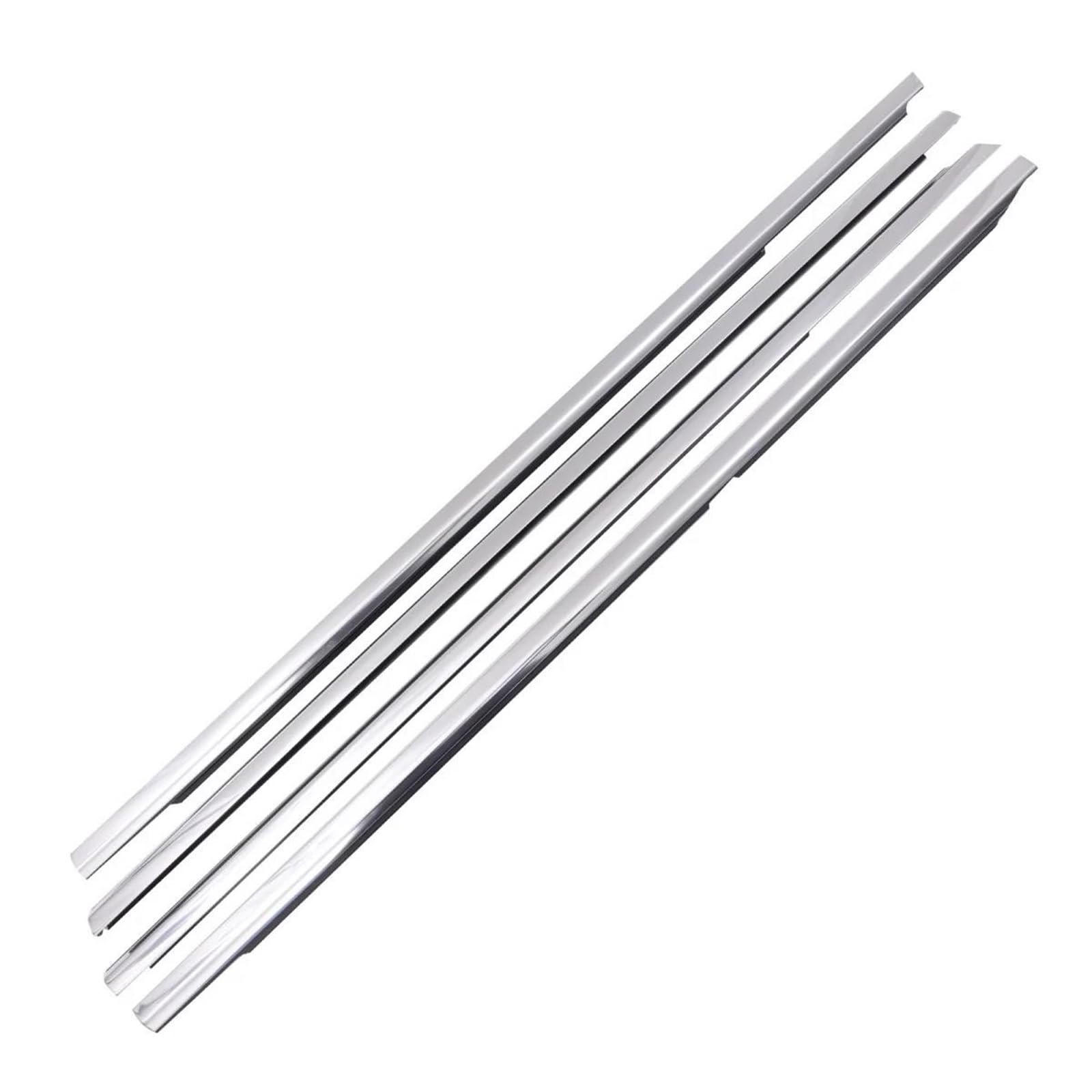 Ujnheq Chrome 4Pcs Car Window Weatherstrip For Benz 167 A1677307001 A1677306901 A1677200801 A1677200701 Insulation Seal(Chrome)
