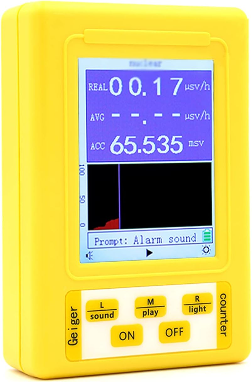 Nuclear Radiation Detector, Portable Electromagnetic Radiation Nuclear Detector, Radiation Dosimeter Monitor Tester Full Function Radiation Tester