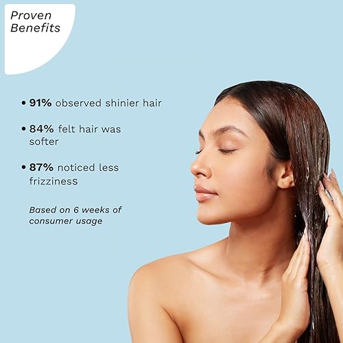 Miniatura 5 de Pilgrim Mascarilla capilar de aceite de argán coreano con loto blanco y camelia, acondicionador profundo e hidratación para cabello seco dañado,