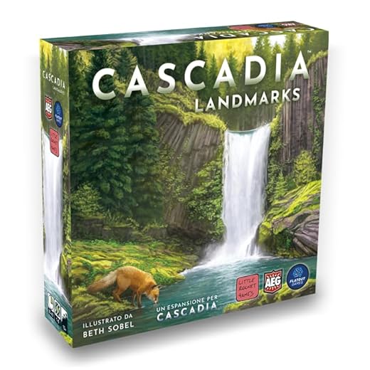 CASCADIA LANDMARKS espansione Gioco da Tavolo in Italiano Little Rocket Games