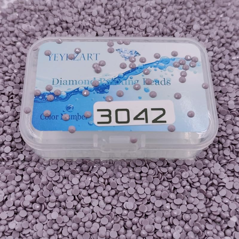 3042 Diamond Painting Replacement Round Diamonds Beads Rhinestones Accessories for Diamond Art Missing Color 3500 PCS — image 1