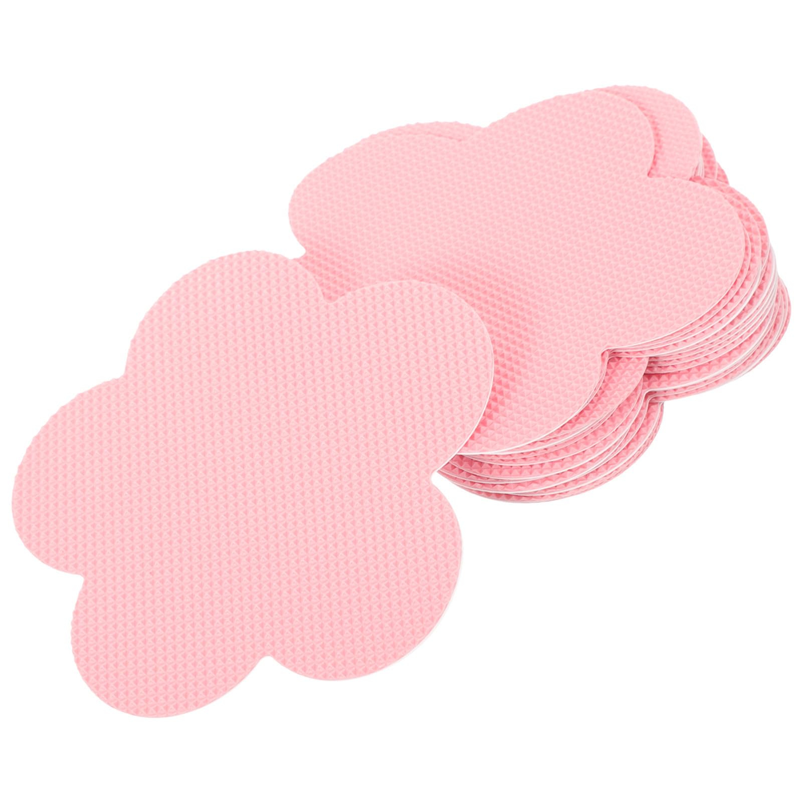 Pegatinas antideslizantes bañera rosa de goma ULTECHNOVO juego de 12 piezas para suelo de baño