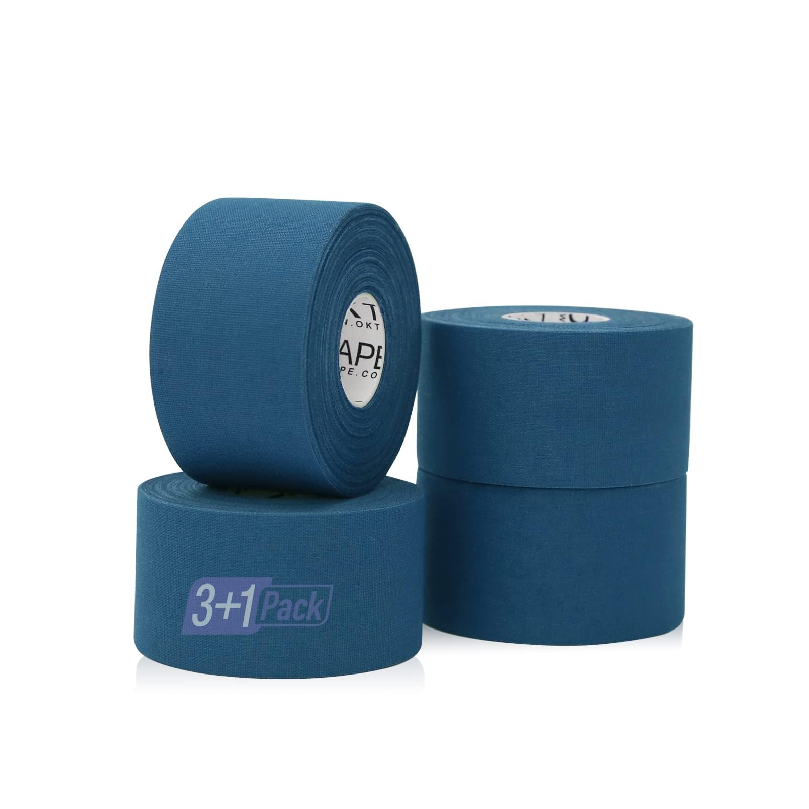 OK TAPE Athletic Sports Tape 4 Packs - 45ft Per Roll Very Strong Tape for Athlete Sport Trainers