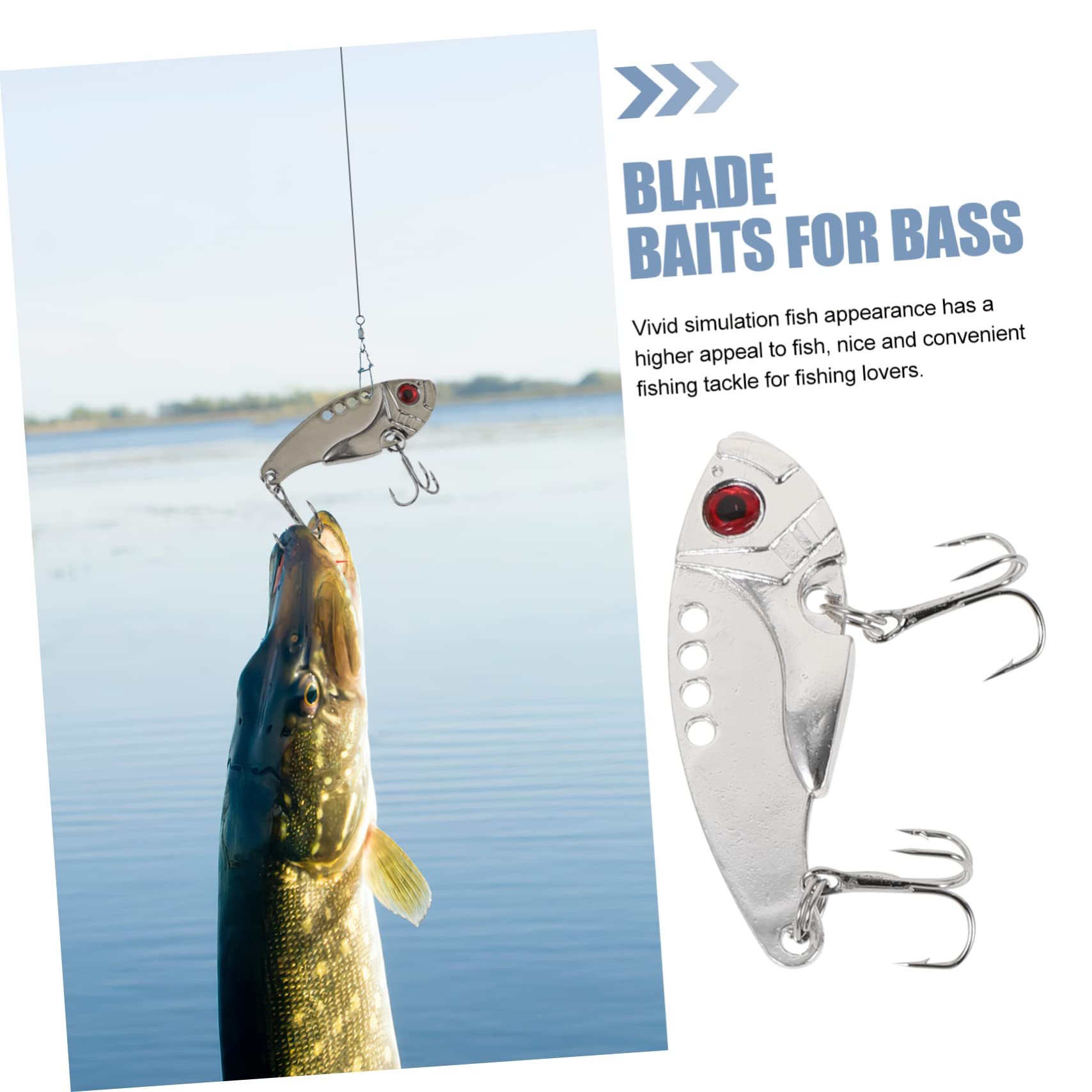 ibasenice Cebo De Cuchara De Pesca Cargando Gancho Juego De Señuelos De Pesca Abordar Señuelo De Peces Señuelo De Pesca Señuelo Cebo Desechos Acero Inoxidable