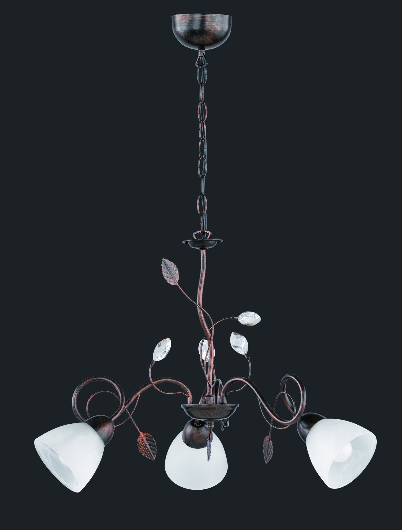Trio Lighting Traditio Lámpara, Oxido Antiguo, 70 X 70 X 150 cm