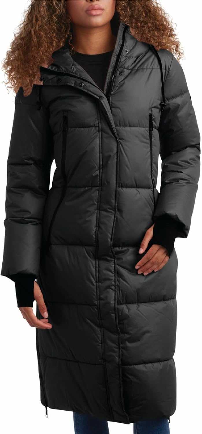 Womens Puffer Jacket Long Steve Madden Women's Long Puffer Jacket