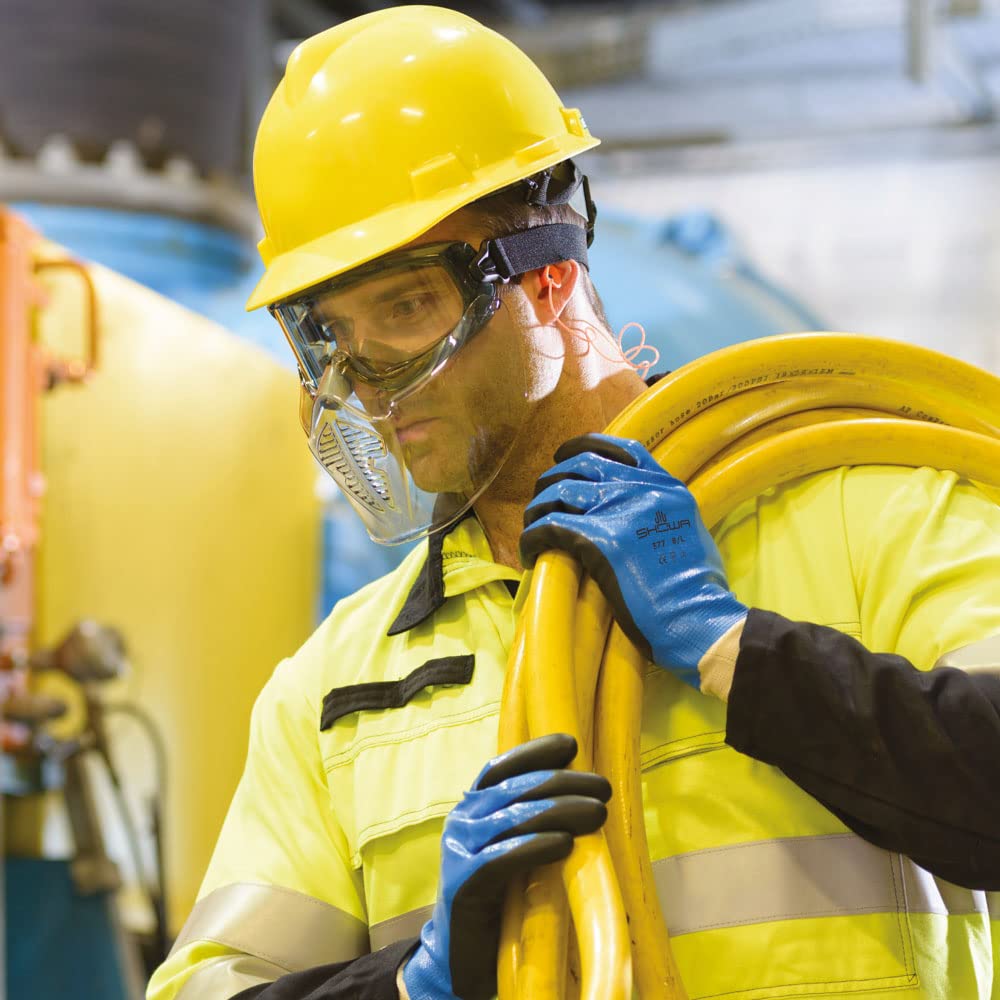 RILEY Arezzo Lightweight Safety Goggles for Work with Impact Resistance- UV Filter Coated UK CA EN166 & US ANSI Z87+ Rated Work Goggles - Image 2