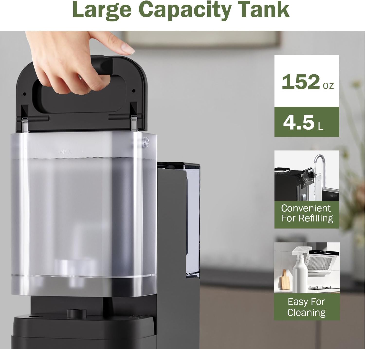 Frizzlife WB99-H Système d'osmose inverse de comptoir, distributeur d'eau chaude instantanée, Eau alcaline avec pichet, éléments certifiés NSF/ANSI 58, température & volume réglables, surveillance TDS