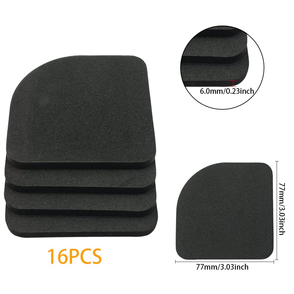 20 Tappeti Antivibrazione Per Elettrodomestici - Assorbitori Di Urto In EVA Per Lavatrice, Asciugatrice, Frigorifero - Antiscivolo E Silenziosi 7.7x7.7cm
