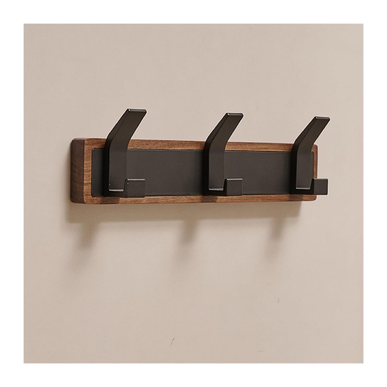 VMDVBNA Coat Hangers Wood Wall Hook, Hanging Coat Rack for Bathroom, Kitchen, Bedroom, Hallway(3 Hooks)