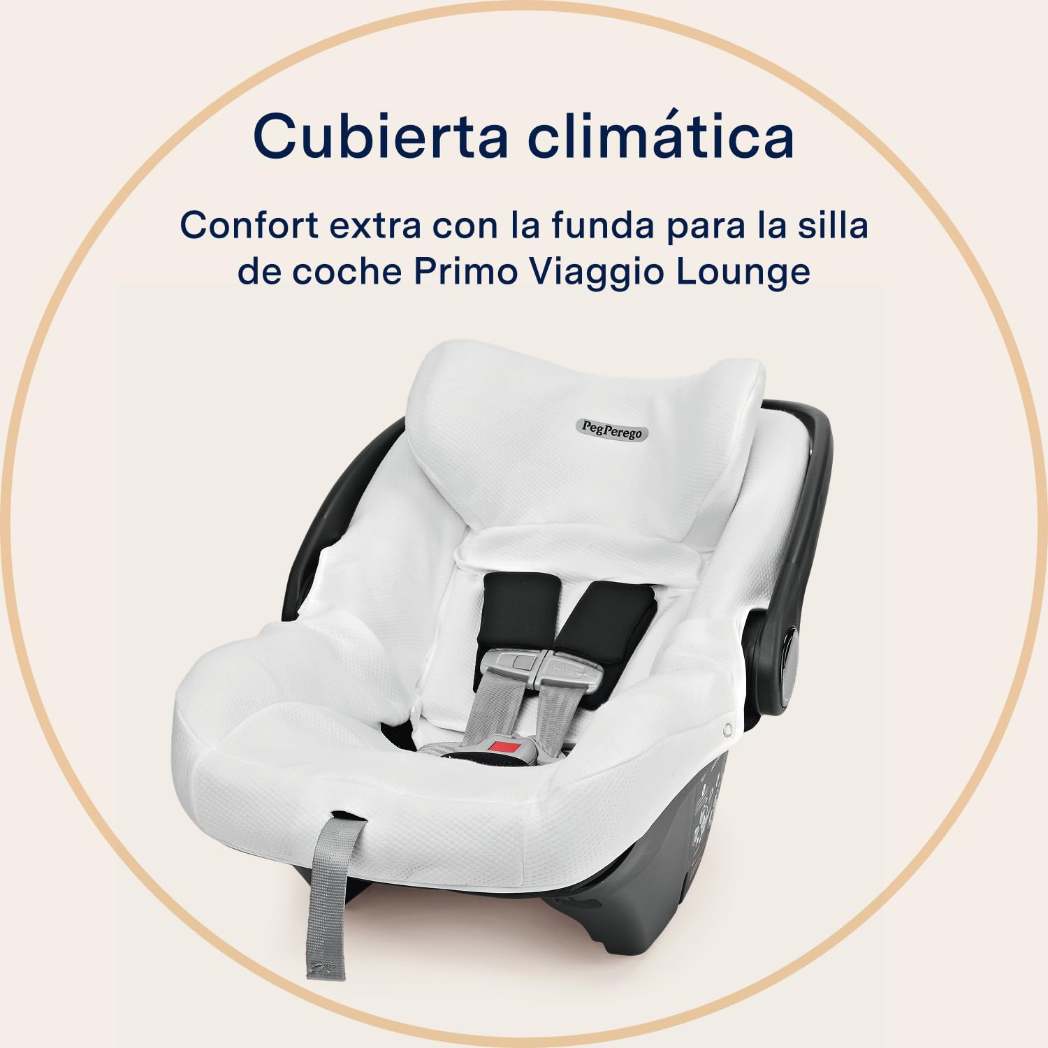 PEG Clima Cover - Funda Termorreguladora de TENCEL™ para Portabebés Primo Viaggio (Modelos SL, i-Size, Lounge, SLK)